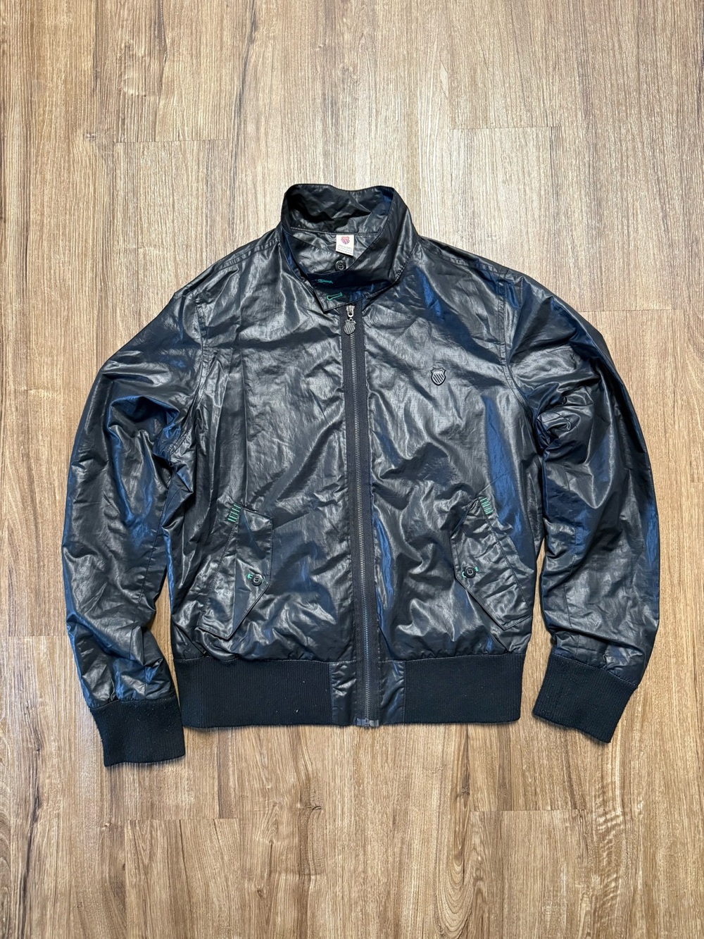 K Swiss Men's Black Lightweight Bomber Jacket